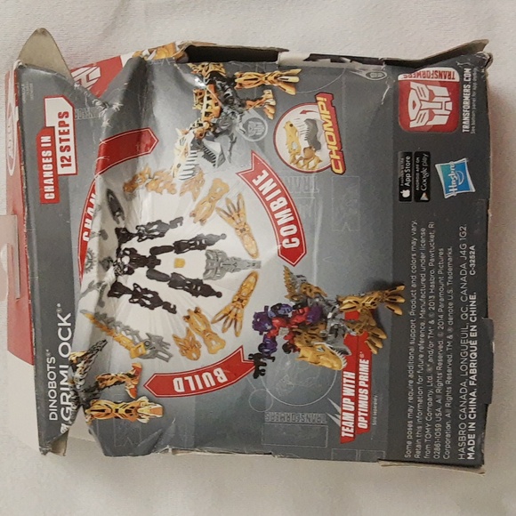Transformers Construct-Bots Dinobot Grimlock 25 PIECES OPEN BOX w Box Damage - Picture 3 of 12